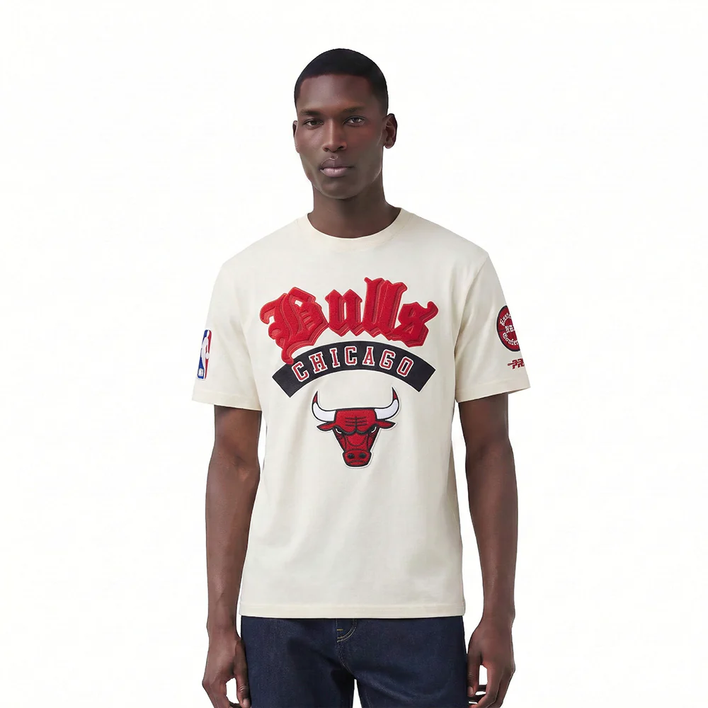 NBA CHICAGO BULLS BEST OF MEN'S DROP SHOULDER TEE (EGGSHELL)