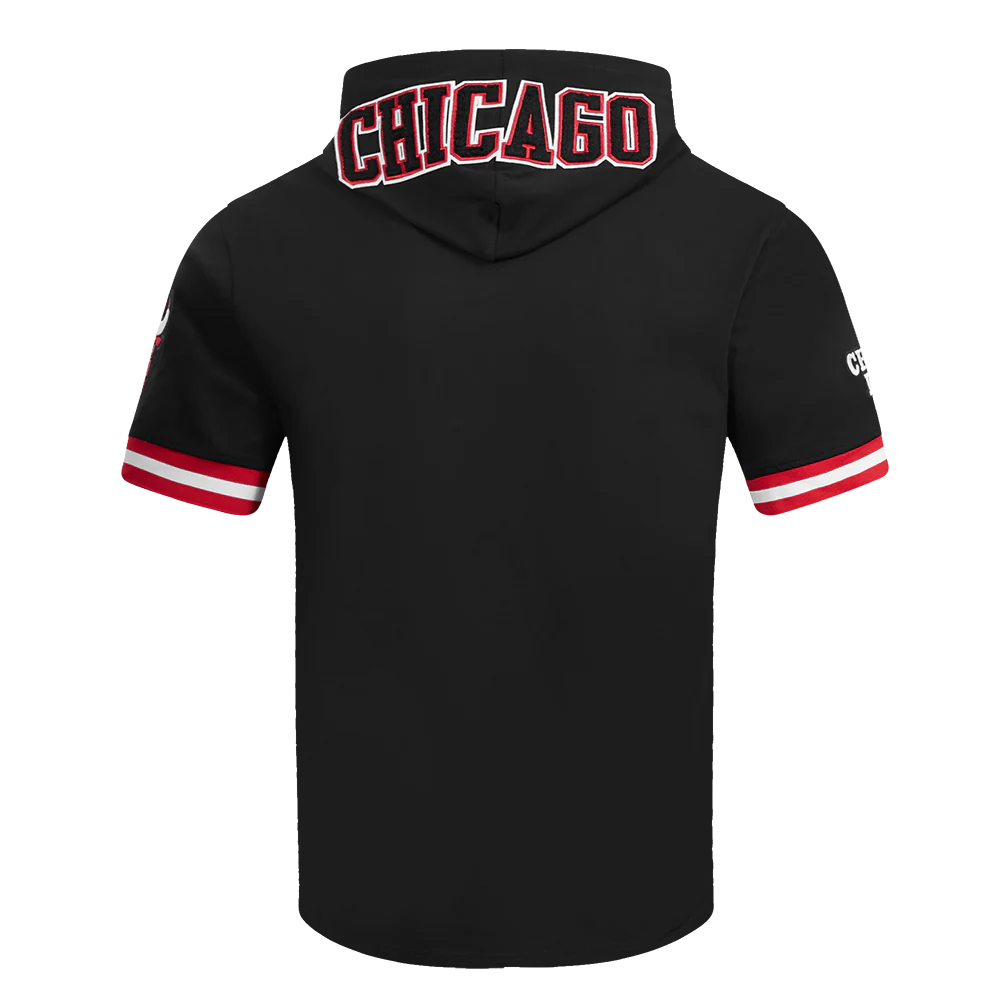 NBA CHICAGO BULLS LONZO BALL #2 CLASSIC PNN MEN'S SS PO HOODIE (BLACK/RED) - Image 3