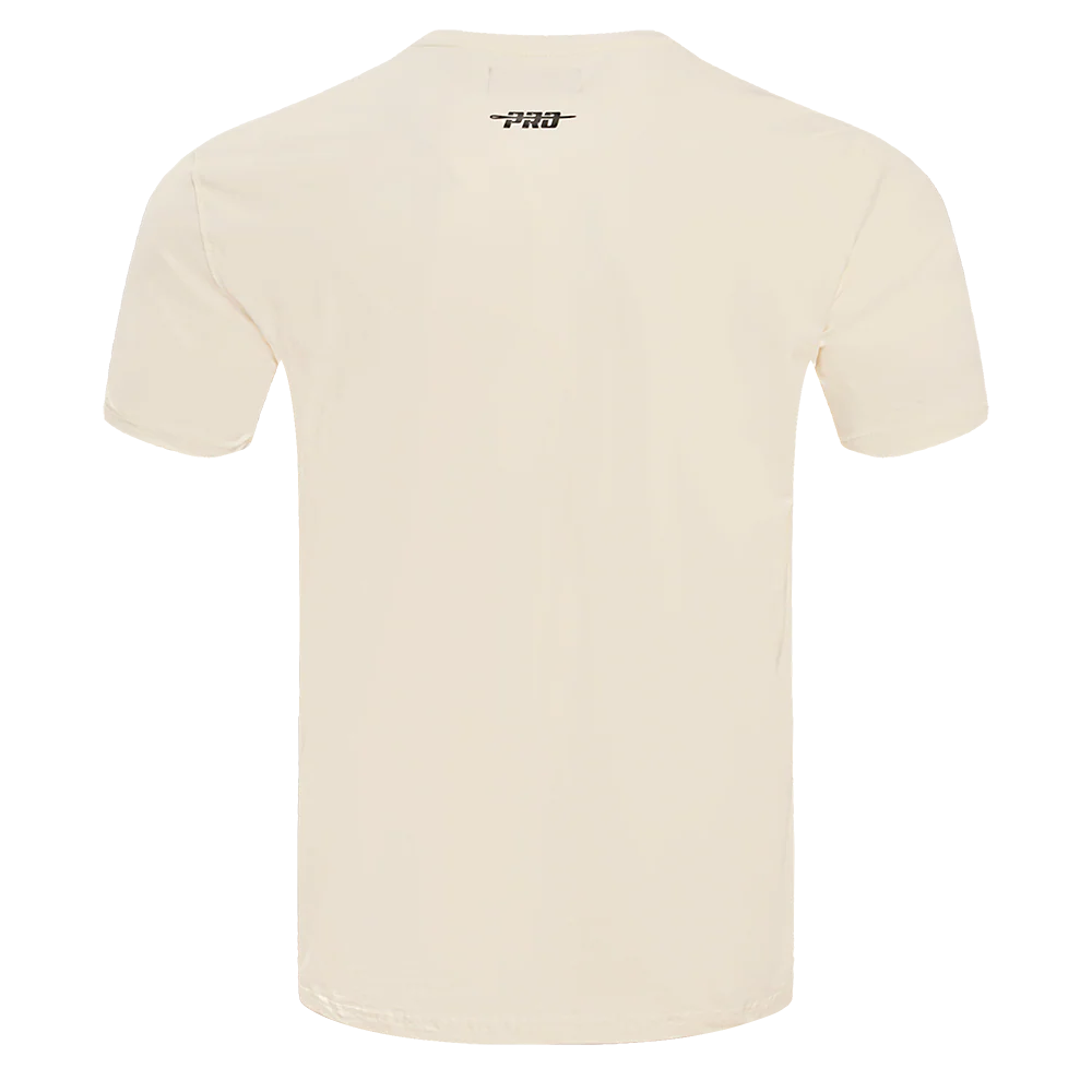 NBA CHICAGO BULLS RETRO CLASSIC MEN'S STRIPED TEE (EGGSHELL/ RED) - Image 3