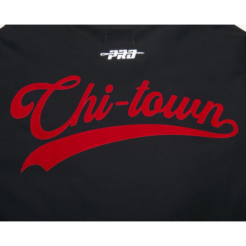 NBA CHICAGO BULLS LIVING LARGE MEN'S DROP SHOULDER LS TEE (BLACK) - Image 6