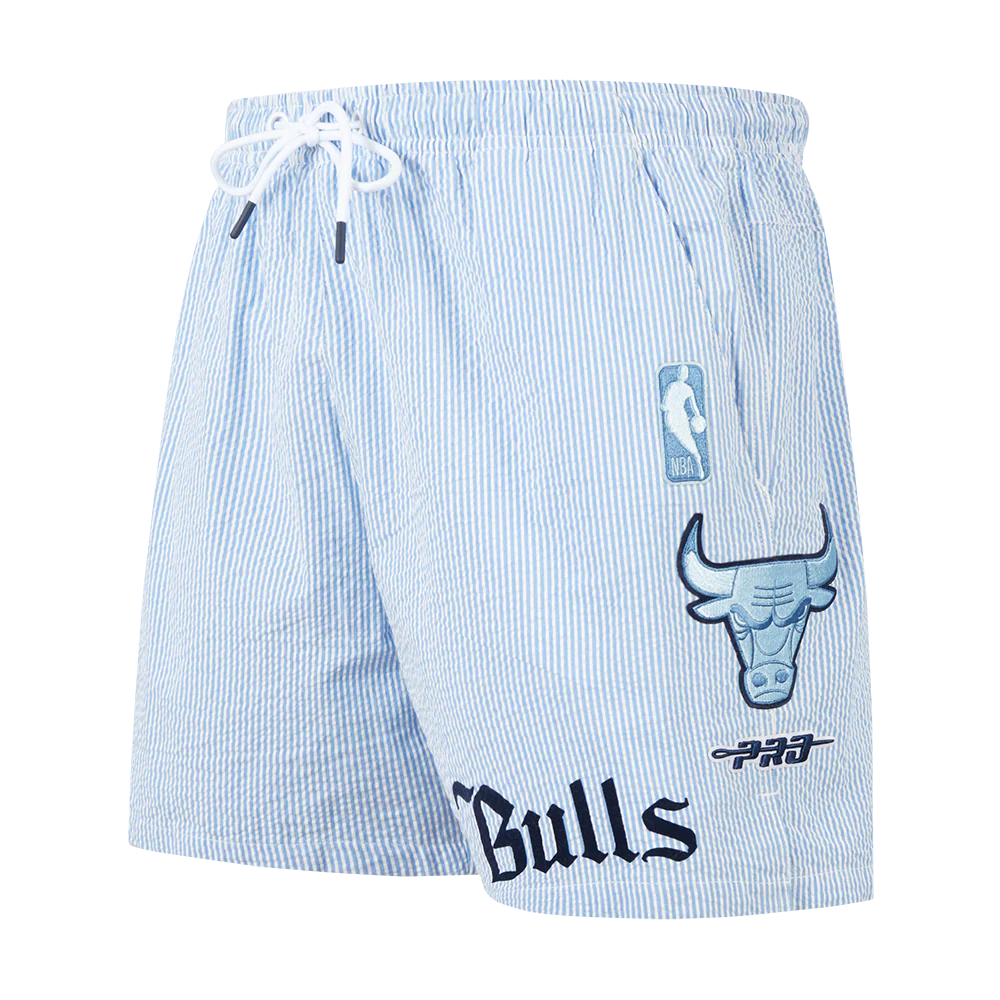 NBA CHICAGO BULLS COUNTRY CLUB MEN'S SEERSUCKER SHORT (SEERSUCKER BLUE)