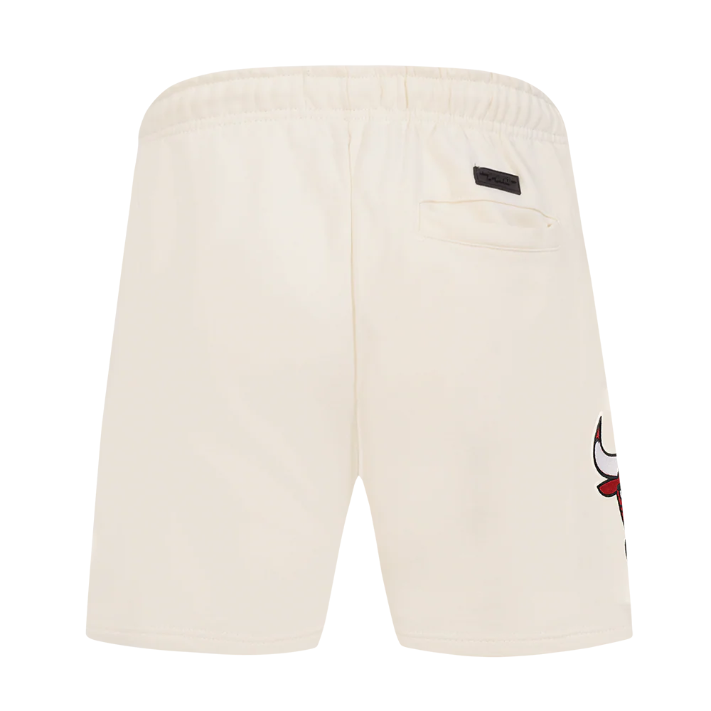 NBA CHICAGO BULLS ECHO LOGO MEN'S FLEECE SHORT (EGGSHELL) - Image 4