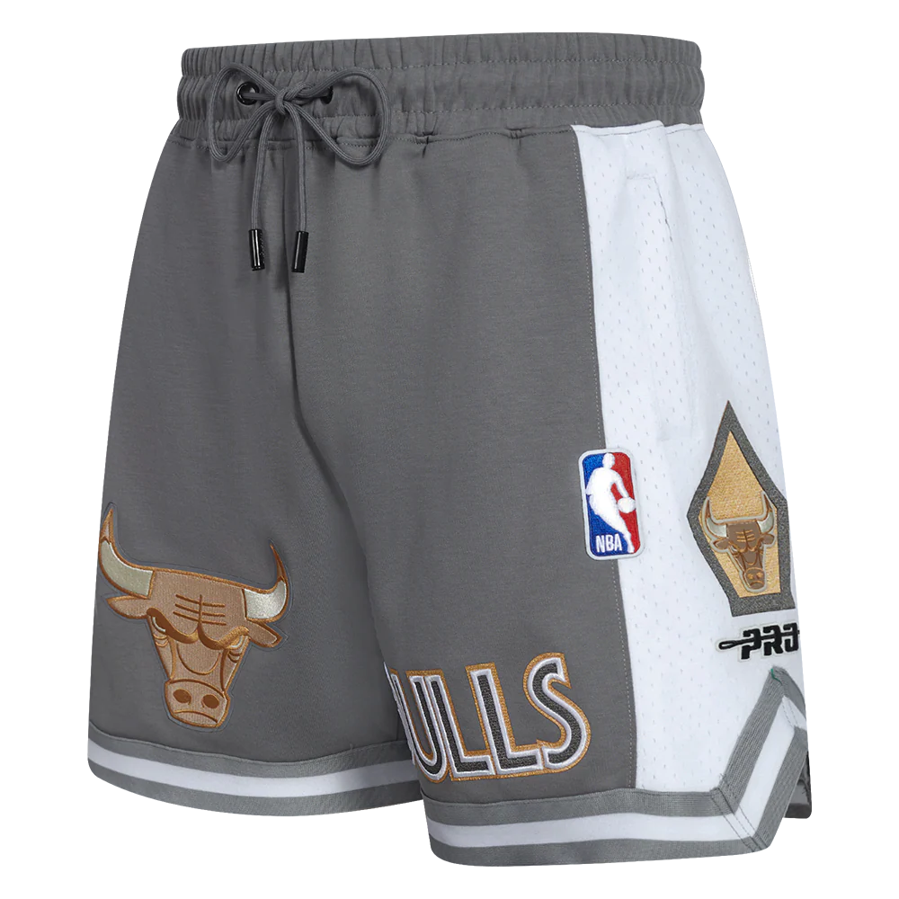NBA CHICAGO BULLS CITY EDITION 24-25 MEN'S DOUBLE KNIT 2.0 SHORT (GRAY)