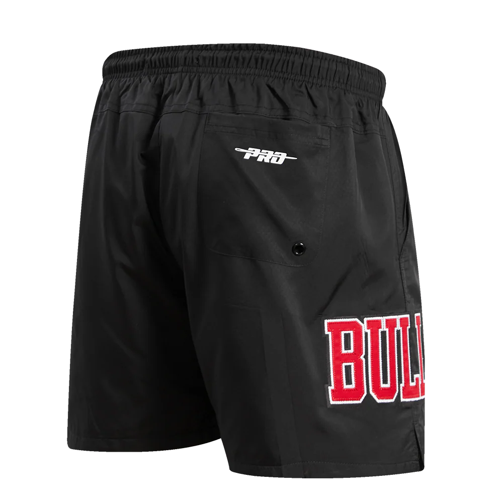 NBA CHICAGO BULLS CLASSIC MEN'S WOVEN SHORT (BLACK) - Image 8