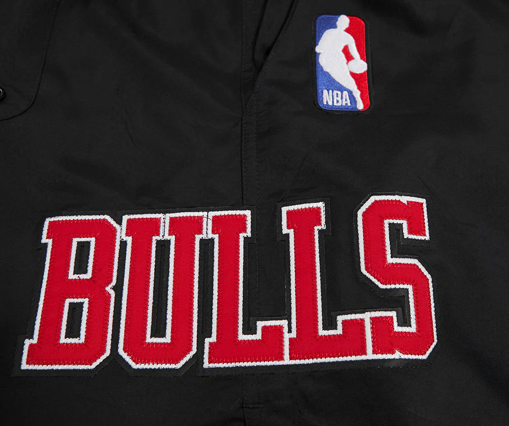 NBA CHICAGO BULLS CLASSIC MEN'S WOVEN SHORT (BLACK) - Image 9