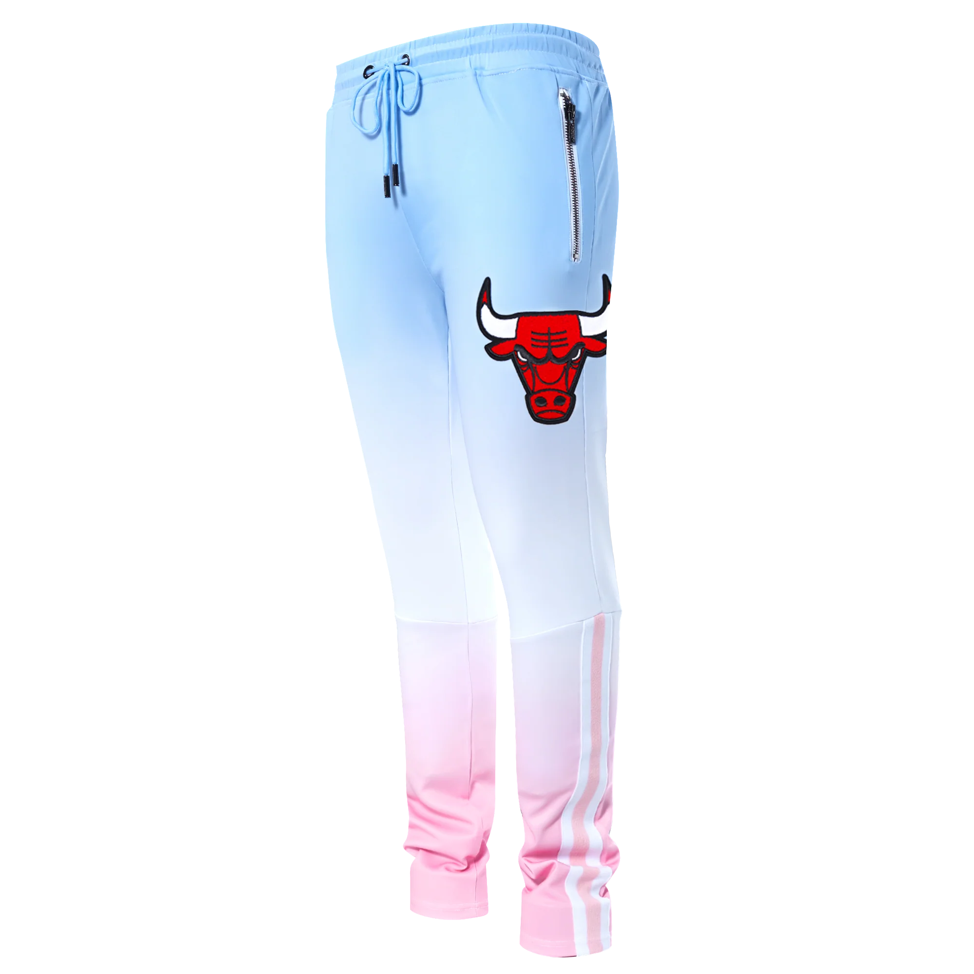 NBA CHICAGO BULLS LOGO MEN'STRACK PANT OMBRE (BLUE/WHITE/PINK)