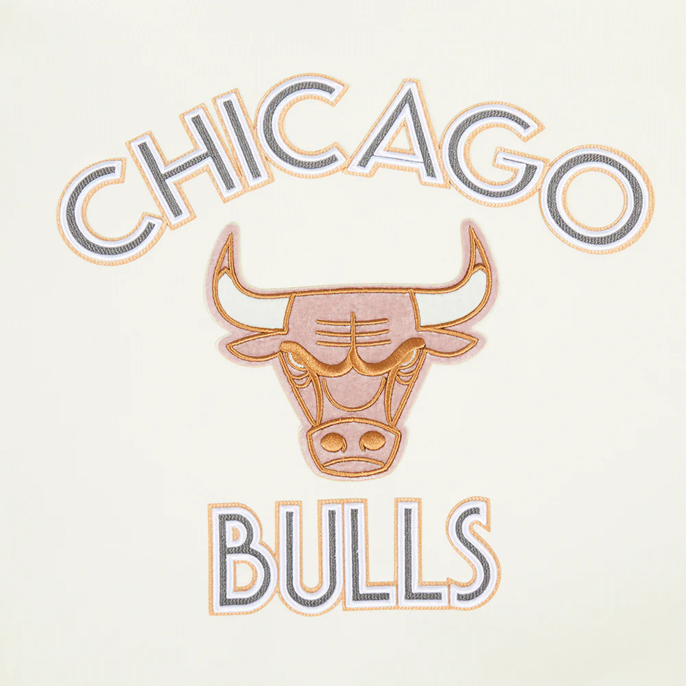 NBA CHICAGO BULLS CITY EDITION 24-25 MEN'S FLEECE PULLOVER HOODIE (EGGSHELL) - Image 5