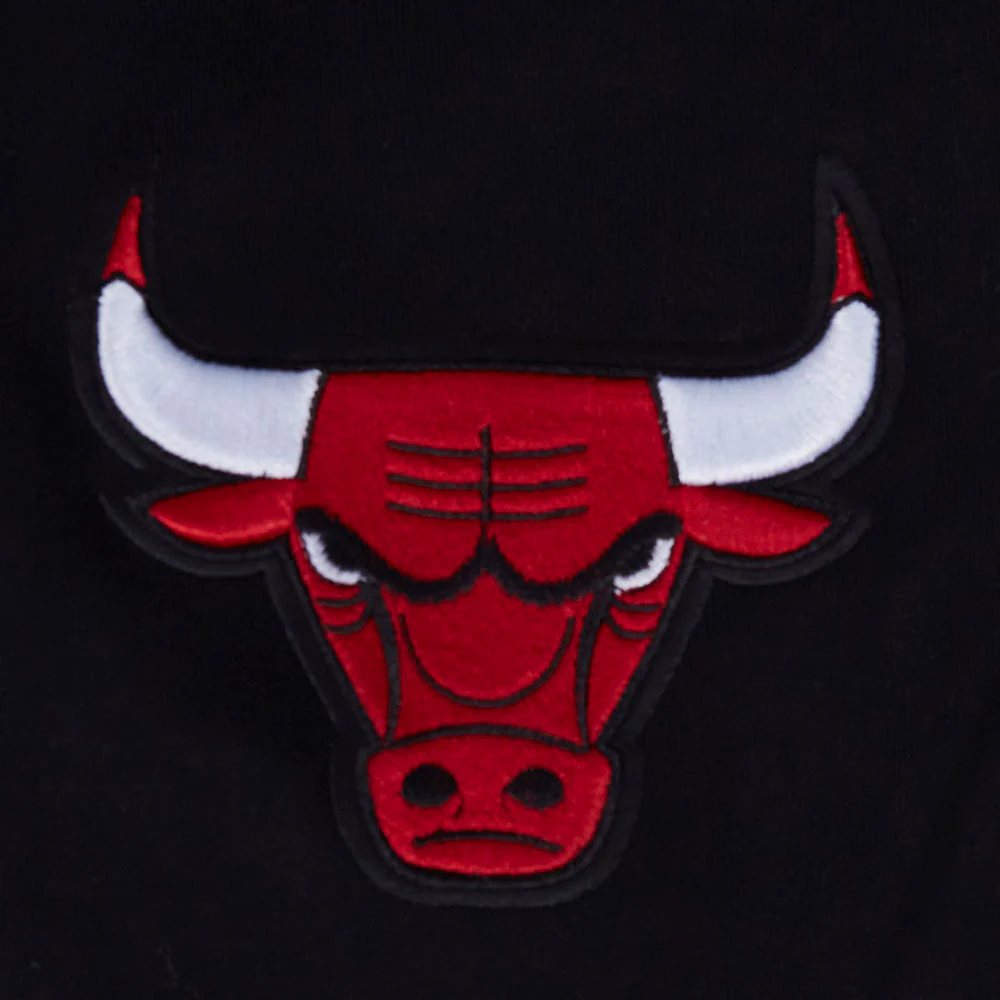 NBA CHICAGO BULLS SUGAR SKULL MEN'S FLEECE PULLOVER HOODIE (BLACK) - Image 5