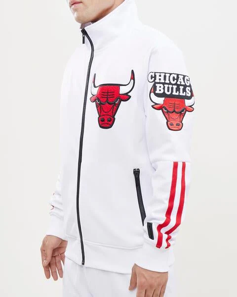 NBA CHICAGO BULLS CLASSIC MEN'S TRACK JACKET (RED) - Image 13