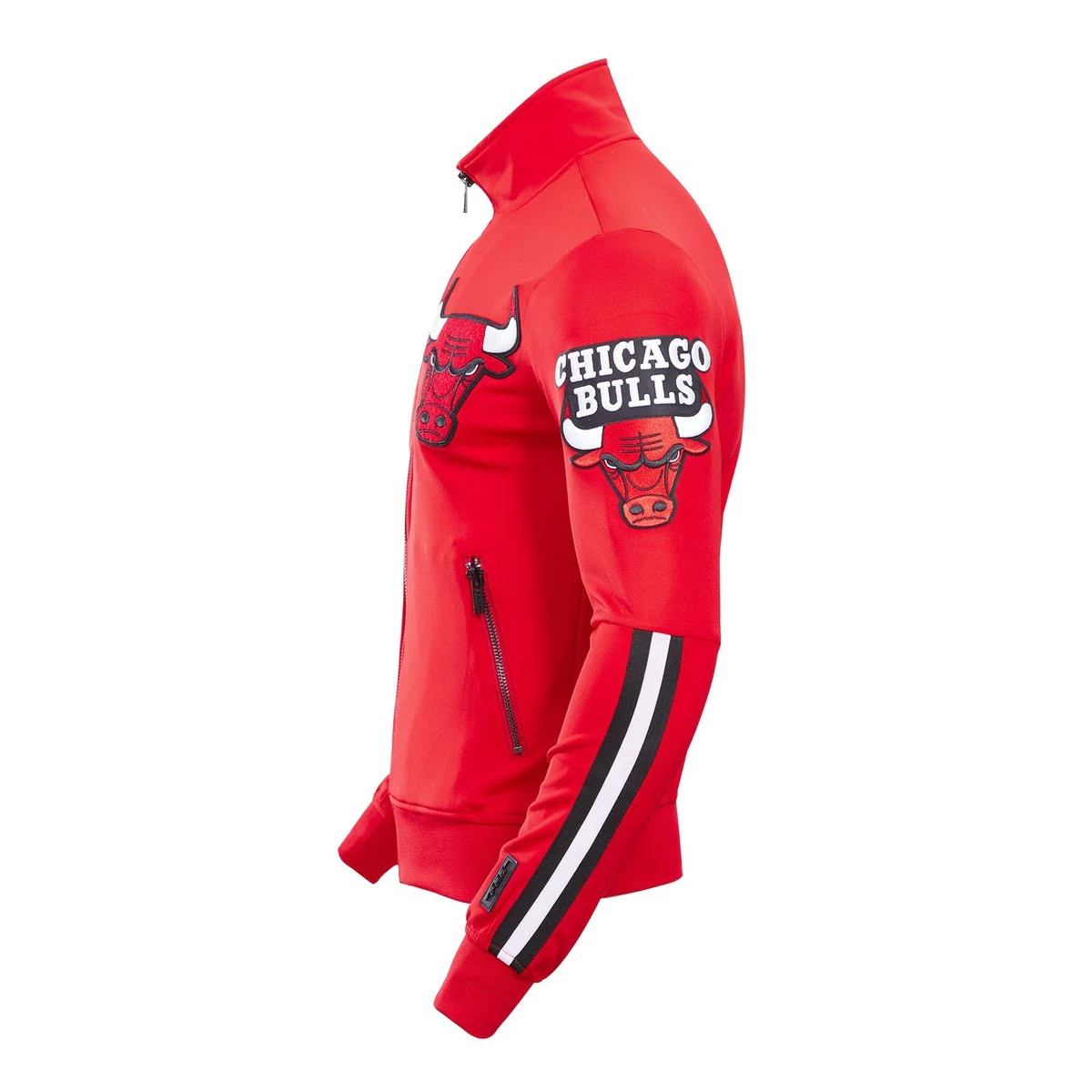 NBA CHICAGO BULLS CLASSIC MEN'S TRACK JACKET (RED) - Image 5