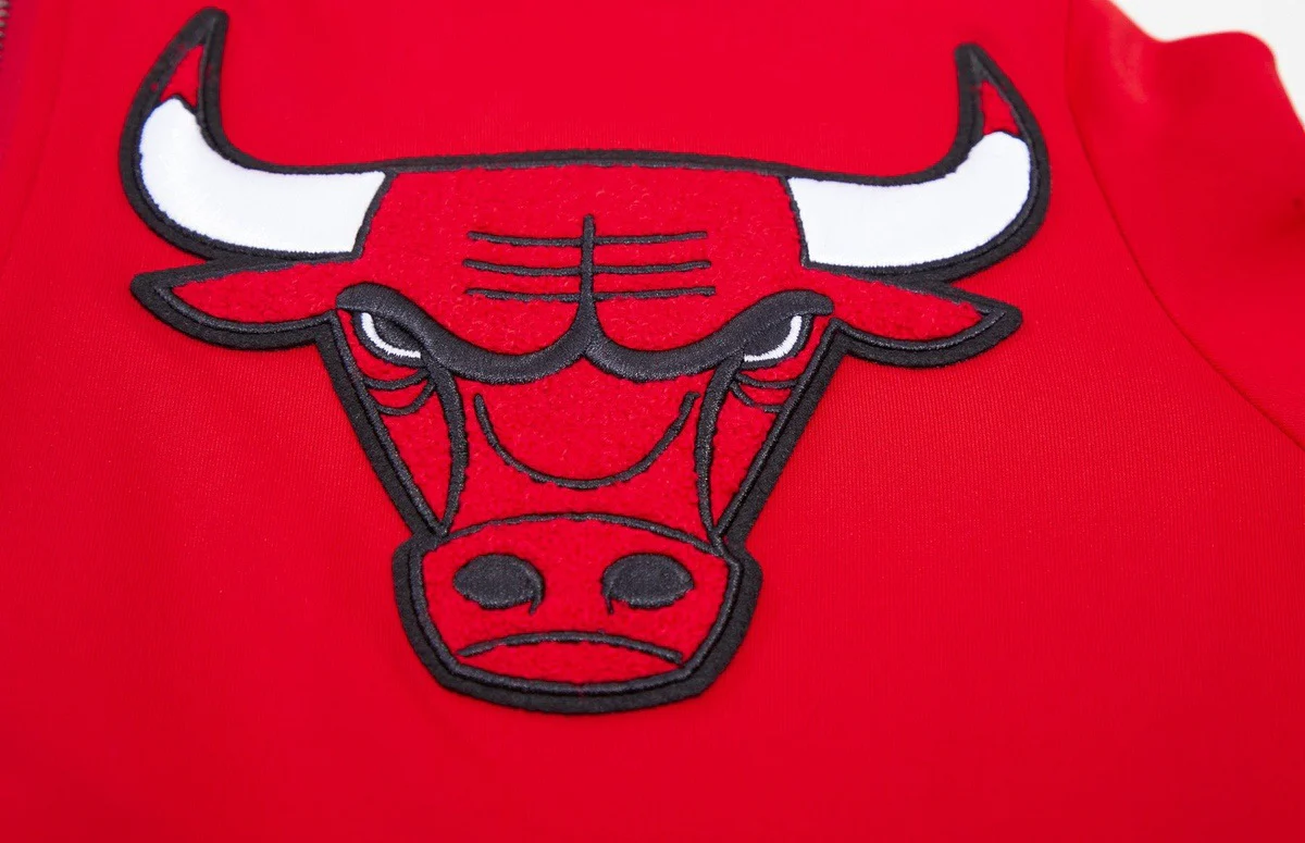NBA CHICAGO BULLS CLASSIC MEN'S TRACK JACKET (RED) - Image 6