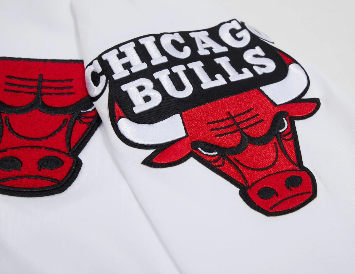 NBA CHICAGO BULLS CLASSIC MEN'S TRACK JACKET (WHITE) - Image 8