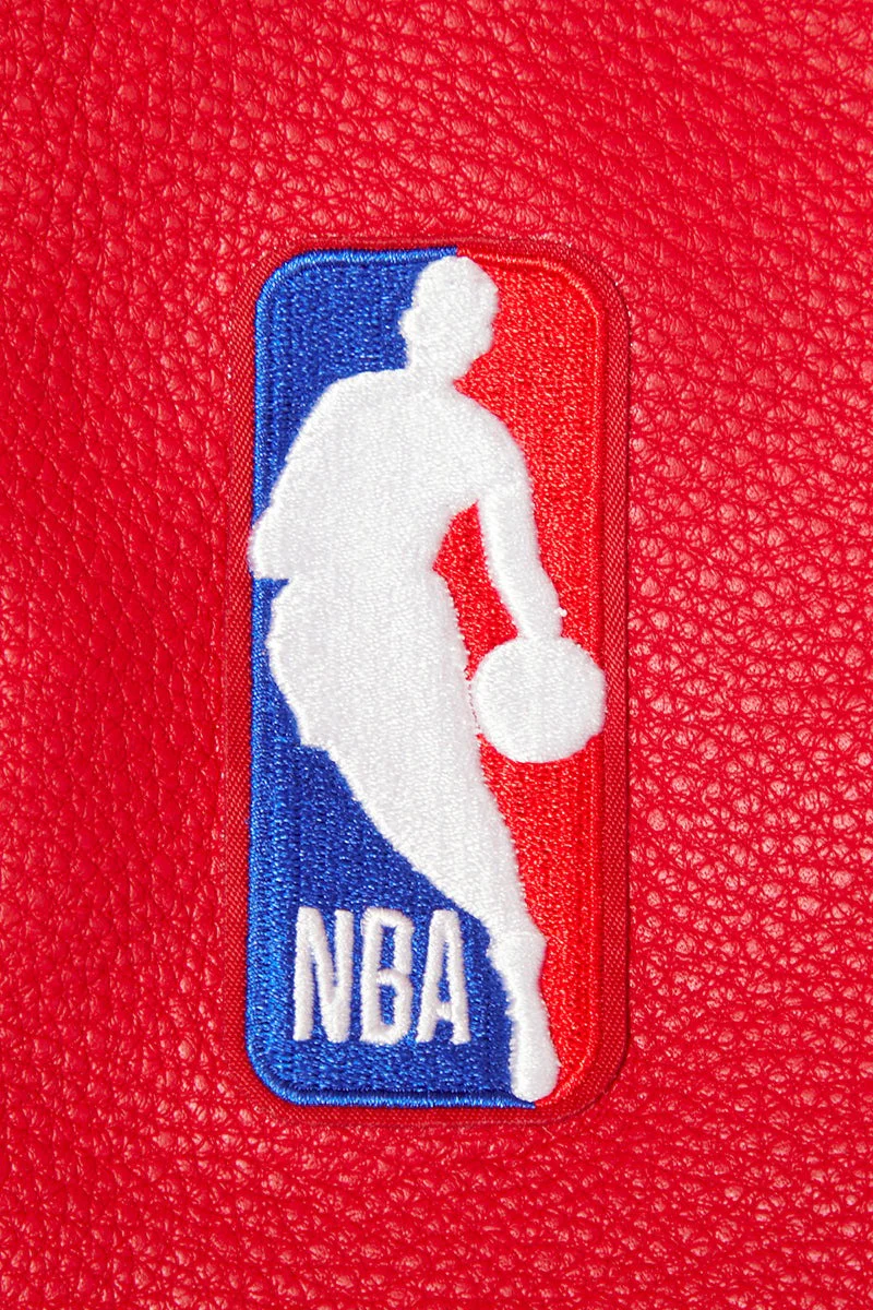 NBA CHICAGO BULLS RETRO CLASSIC MEN'S RIB WOOL VARSITY JACKET (EGGSHELL/RED) - Image 11