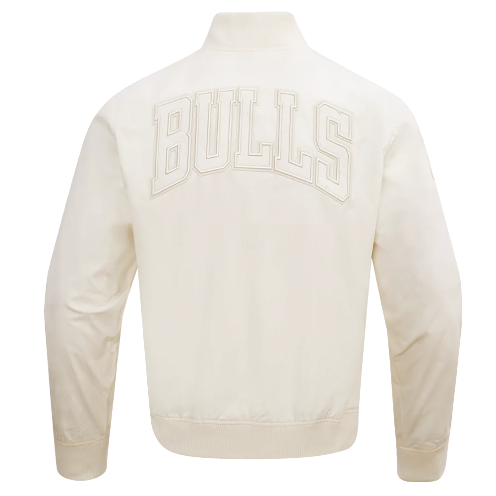 NBA CHICAGO BULLS NEUTRAL TWILL JACKET (EGGSHELL) - Image 4