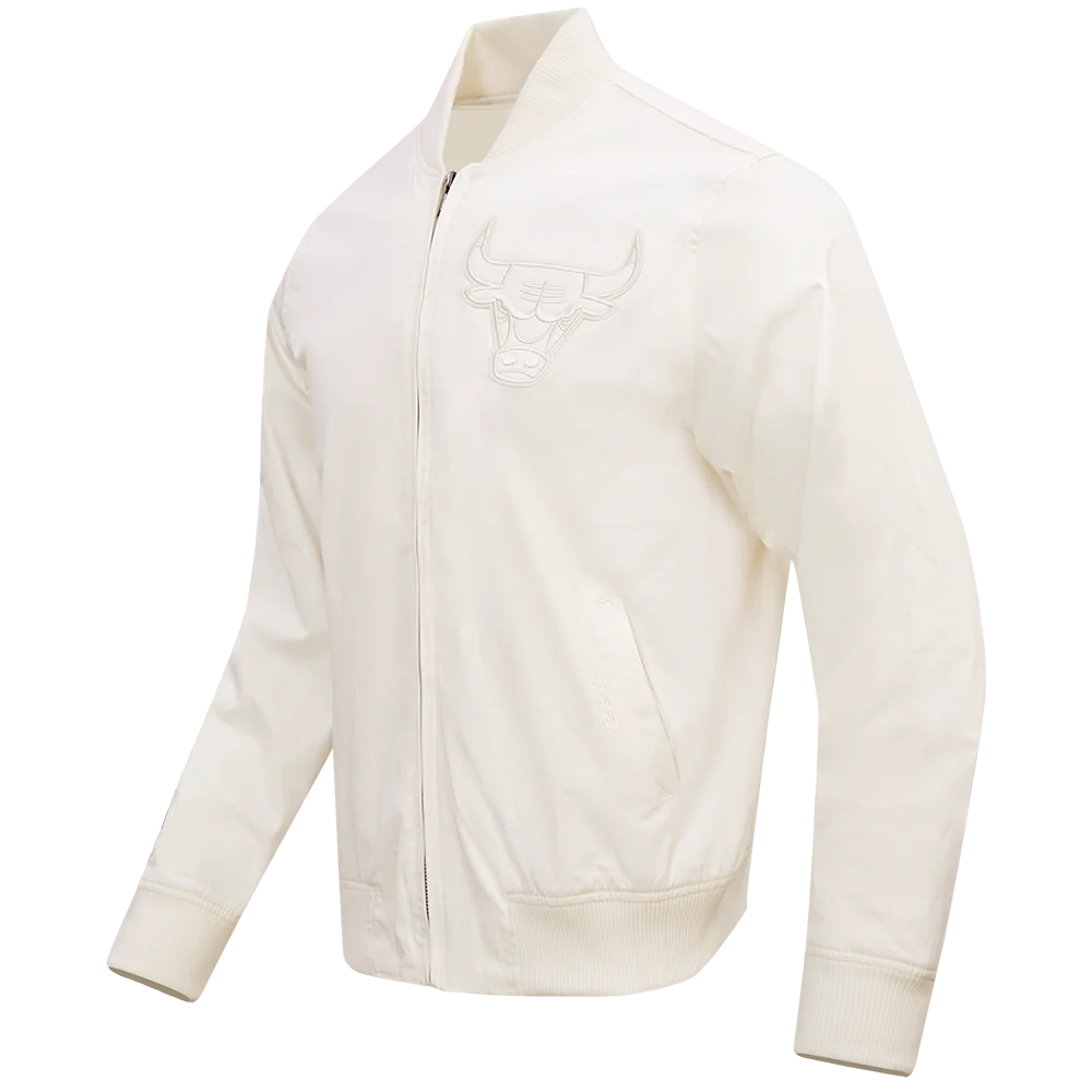 NBA CHICAGO BULLS NEUTRAL TWILL JACKET (EGGSHELL) - Image 9