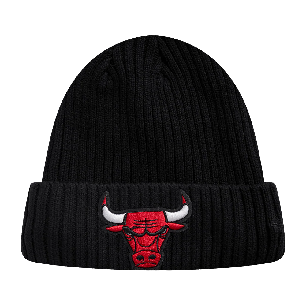 NBA CHICAGO BULLS KNIT BOX SET BEANIE (BLACK)