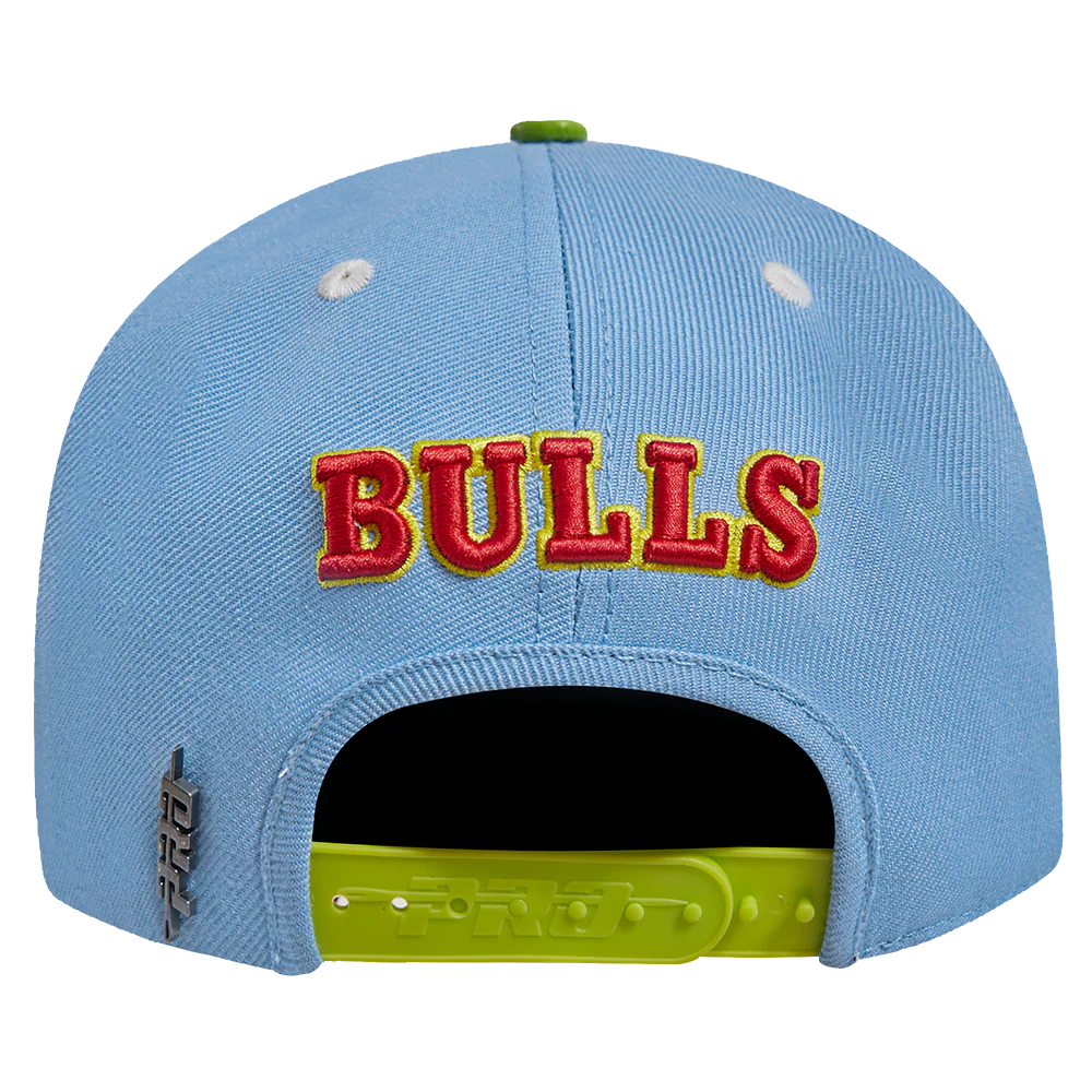 NBA CHICAGO BULLS RETRO SNAPBACK (UNI BLUE/ GREEN) - Image 5