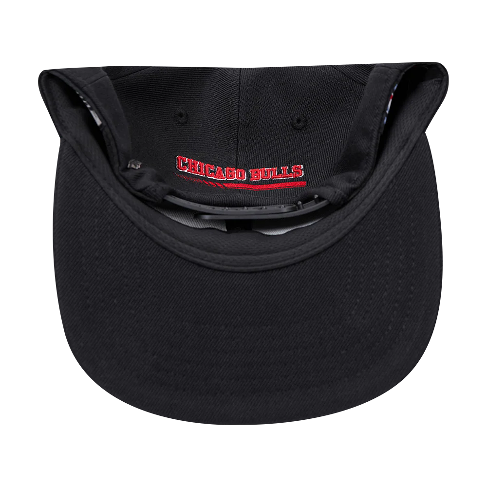 NBA CHICAGO BULLS FAST LANE WOOL SNAPBACK HAT (BLACK) - Image 7