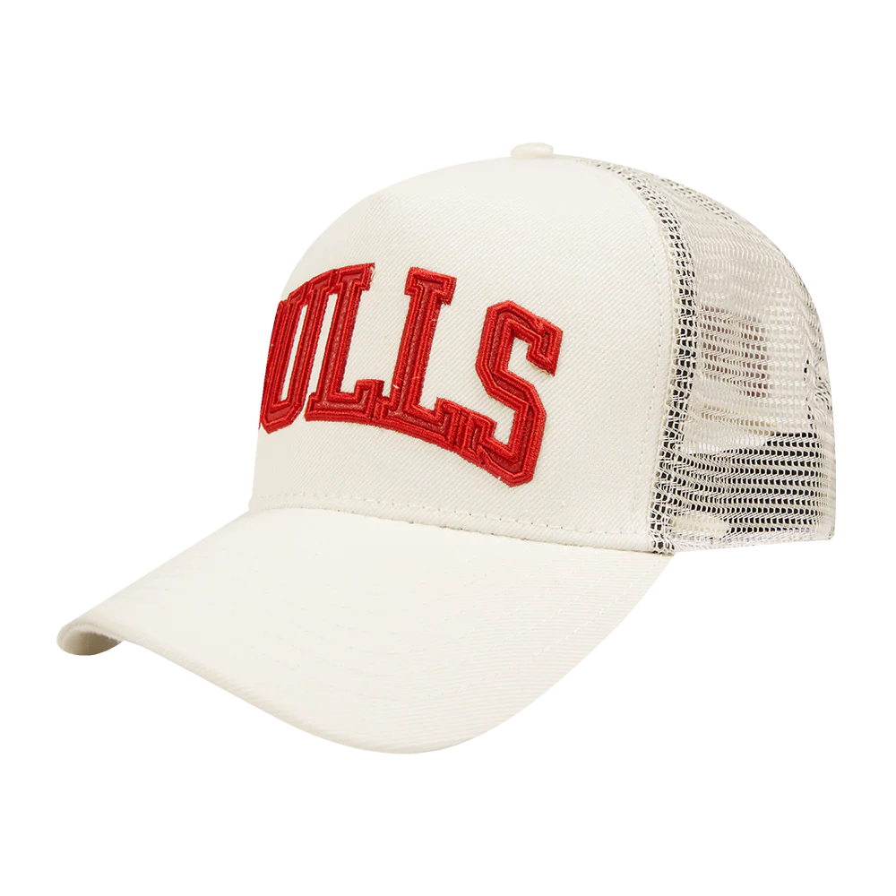 NBA CHICAGO BULLS TRIPLE TONAL TRUCKER HAT (EGGSHELL) - Image 2