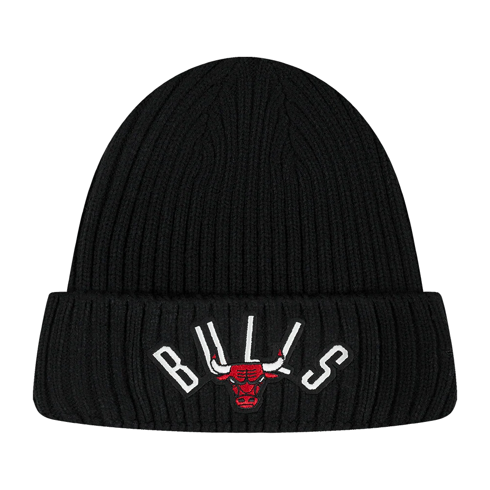 NBA CHICAGO BULLS MODERN ORIGINALS UNLINED PRO BEANIE CUFFED (BLACK) - Image 3