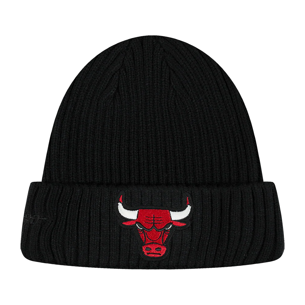 NBA CHICAGO BULLS MODERN ORIGINALS UNLINED PRO BEANIE CUFFED (BLACK) - Image 6