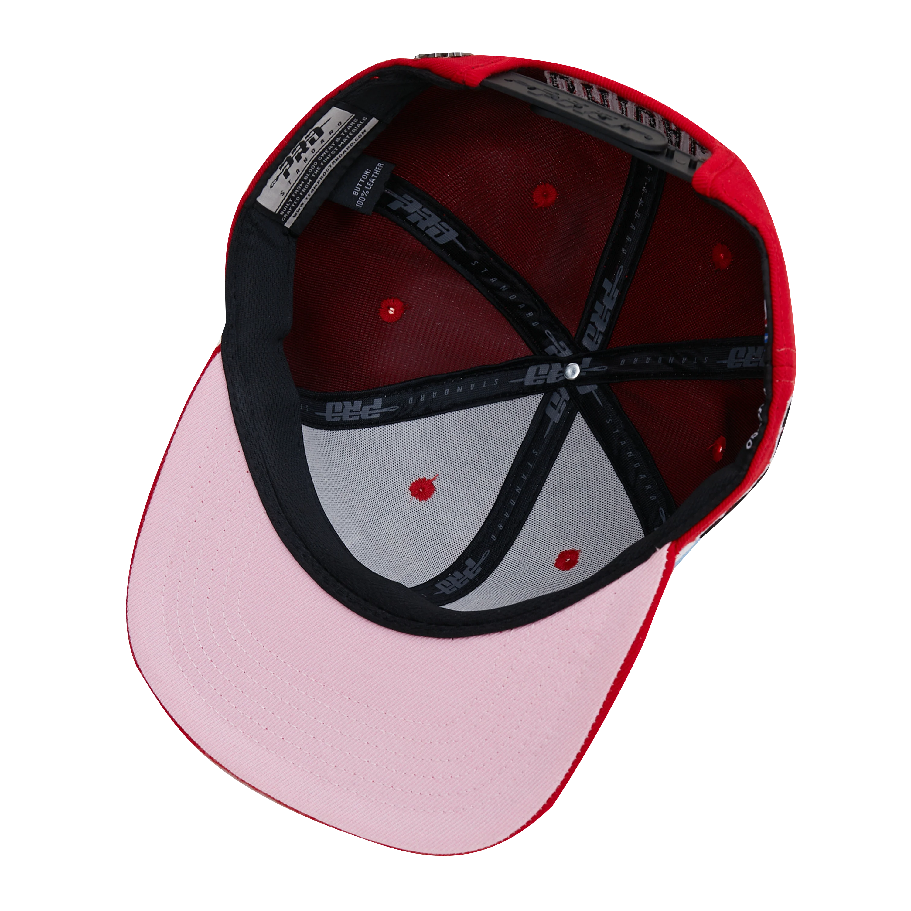 NBA CHICAGO BULLS CITY DOUBLE FRONT LOGO SNAPBACK HAT (RED) - Image 2
