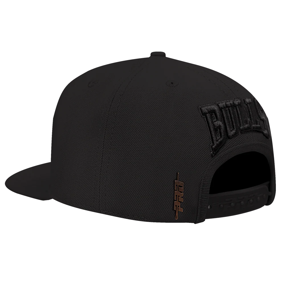 NBA CHICAGO BULLS NEUTRAL WOOL UNISEX SNAPBACK HAT (BLACK) - Image 5