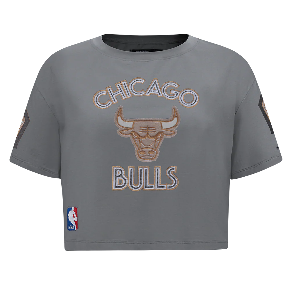 NBA CHICAGO BULLS CITY EDITION 24-25 WOMEN'S SJ BOXY TEE (GRAY)