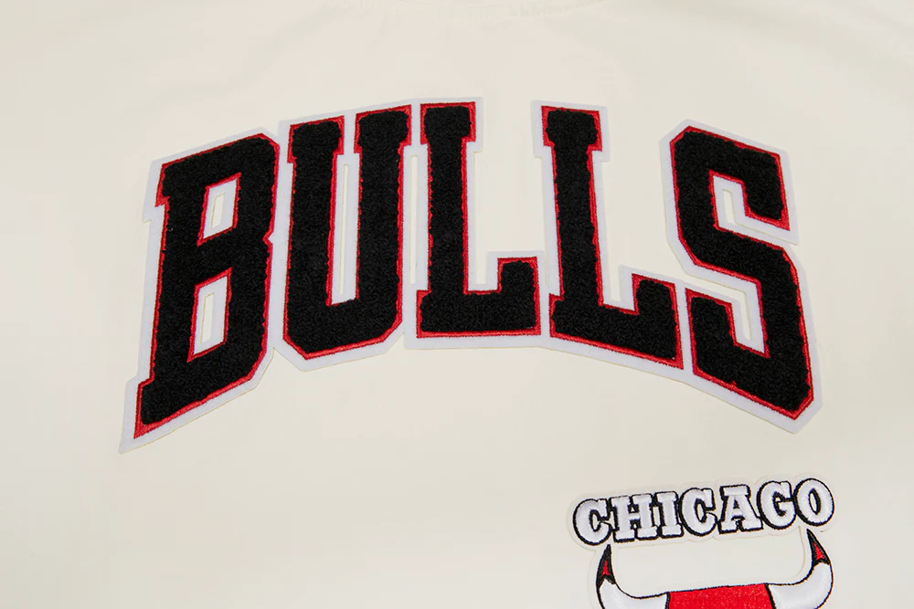 NBA CHICAGO BULLS RETRO CLASSIC WOMEN'S BOXY TEE (EGGSHELL) - Image 5