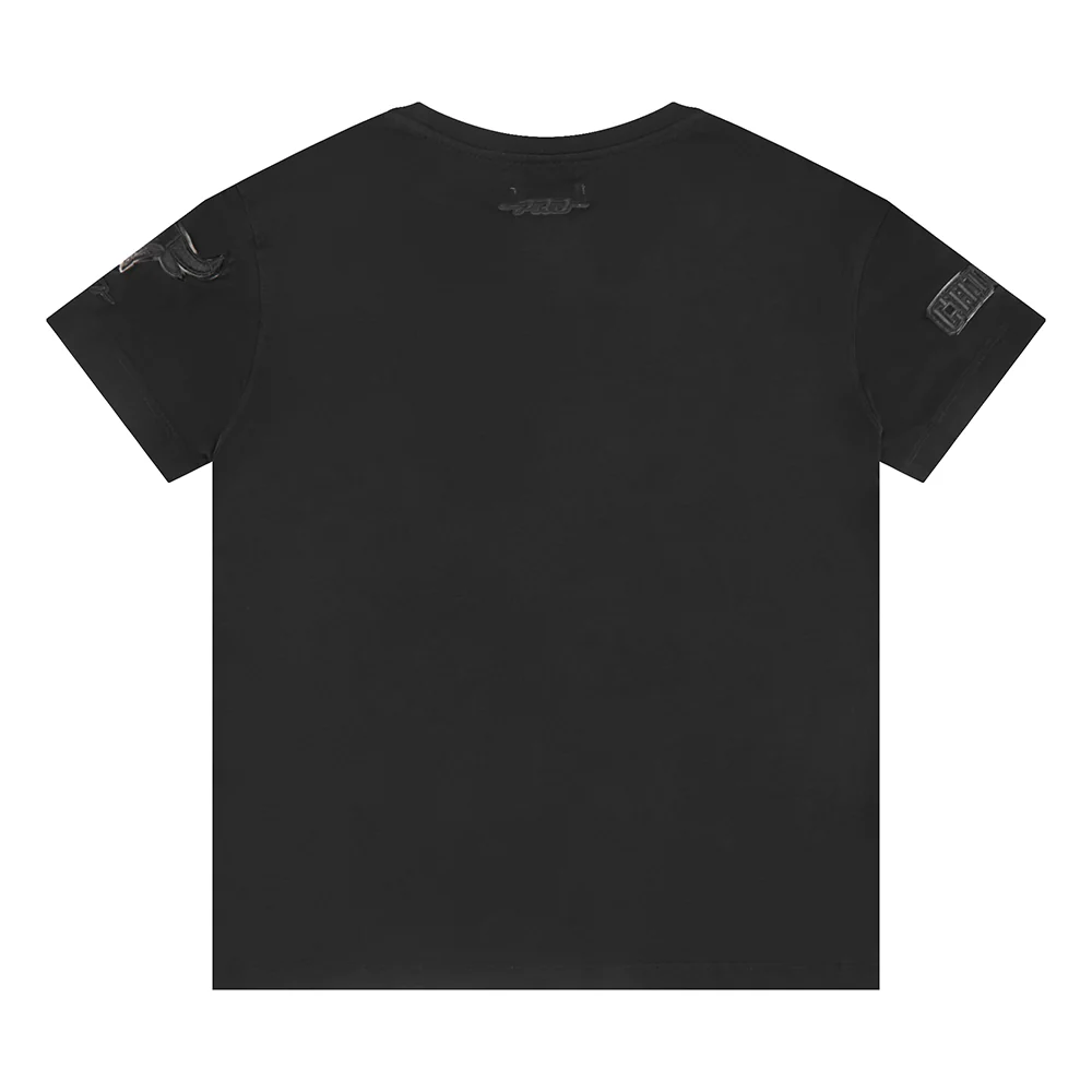 NBA CHICAGO BULLS TRIPLE BLACK BIG BOYS SINGLE JERSEY TEE (BLACK) - Image 4