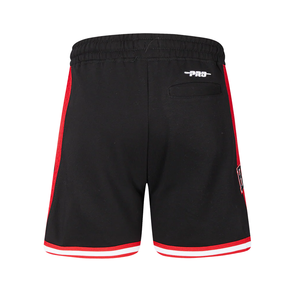 NBA CHICAGO BULLS CLASSIC BIG BOYS FLEECE 2.0 SHORT (BLACK/RED) - Image 4