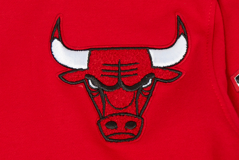 NBA CHICAGO BULLS CLASSIC BIG BOYS FLEECE PULLOVER HOODIE (RED) - Image 5
