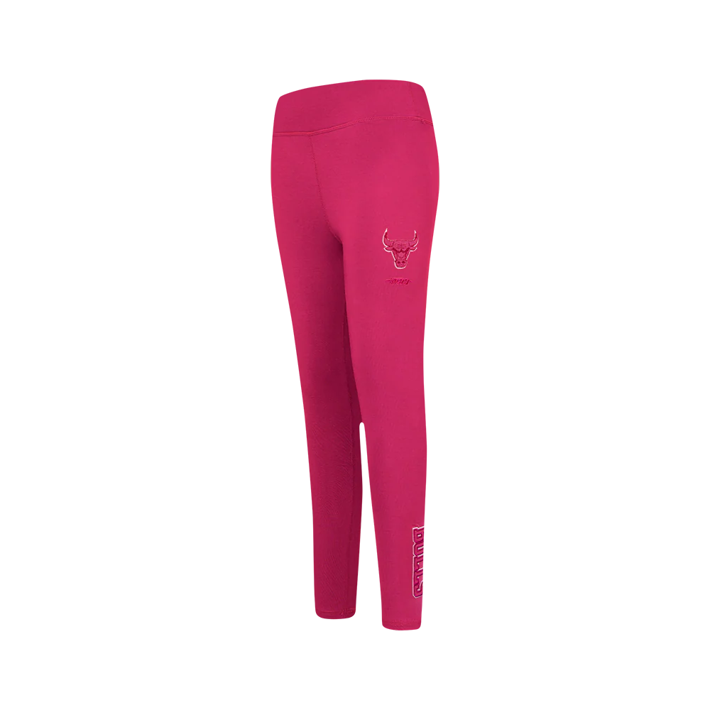 NBA CHICAGO BULLS TRIPLE PINK BIG GIRLS LEGGING (BEETROOT PURPLE)