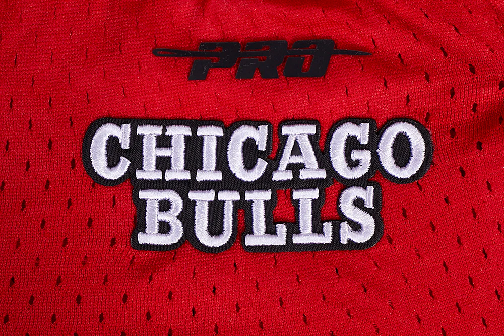 NBA CHICAGO BULLS SCRIPT TAIL WOMEN'S MESH SHORT (RED) - Image 5