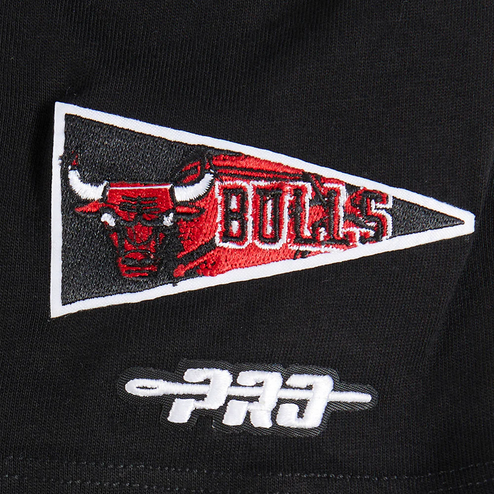 NBA CHICAGO BULLS RETRO CLASSIC LITTLE BOYS SHORT SLEEVE TEE (BLACK) - Image 3