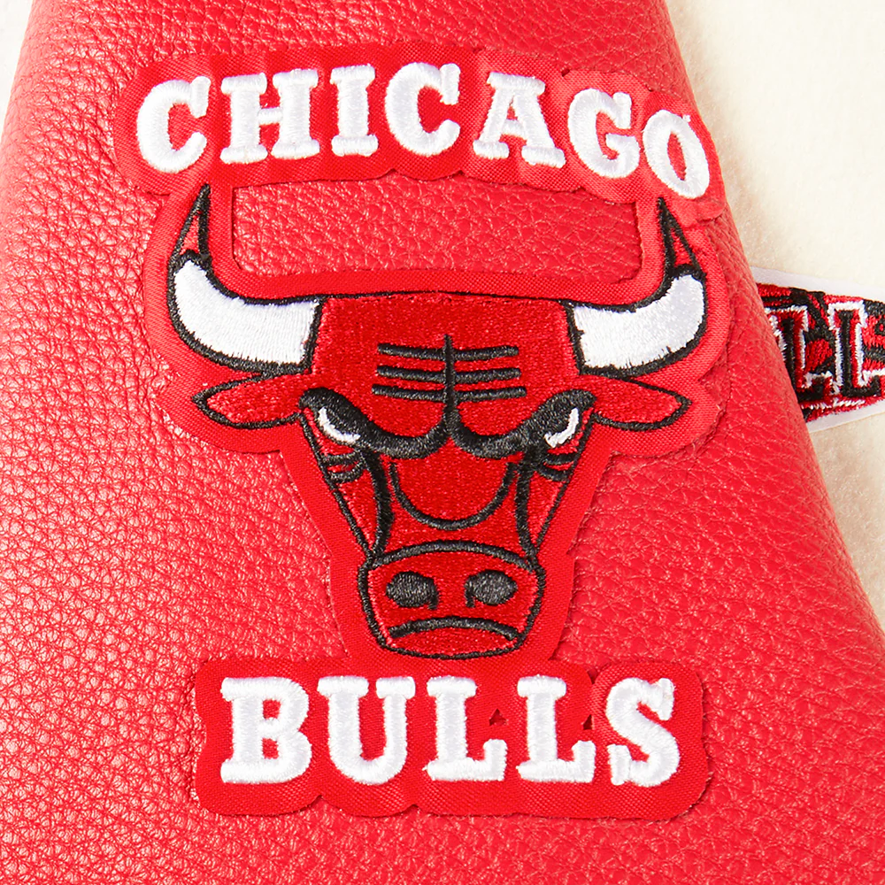 NBA CHICAGO BULLS RETRO CLASSIC LITTLE BOYS RIB WOOL VARSITY JACKET (EGGSHELL/ RED) - Image 8