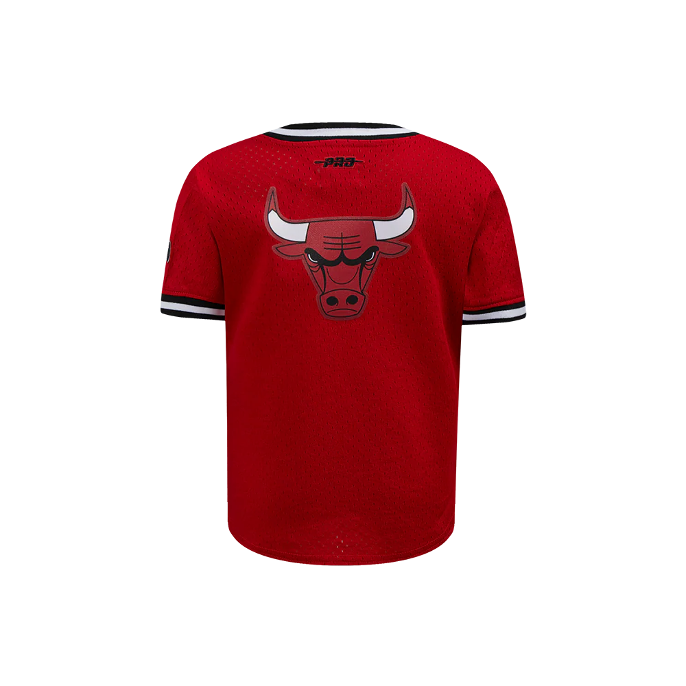 NBA CHICAGO BULLS CLASSIC TODDLER BOYS SHORT SLEEVE MESH TEE (RED/BLACK) - Image 3