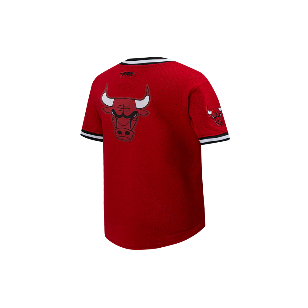 NBA CHICAGO BULLS CLASSIC TODDLER BOYS SHORT SLEEVE MESH TEE (RED/BLACK) - Image 4