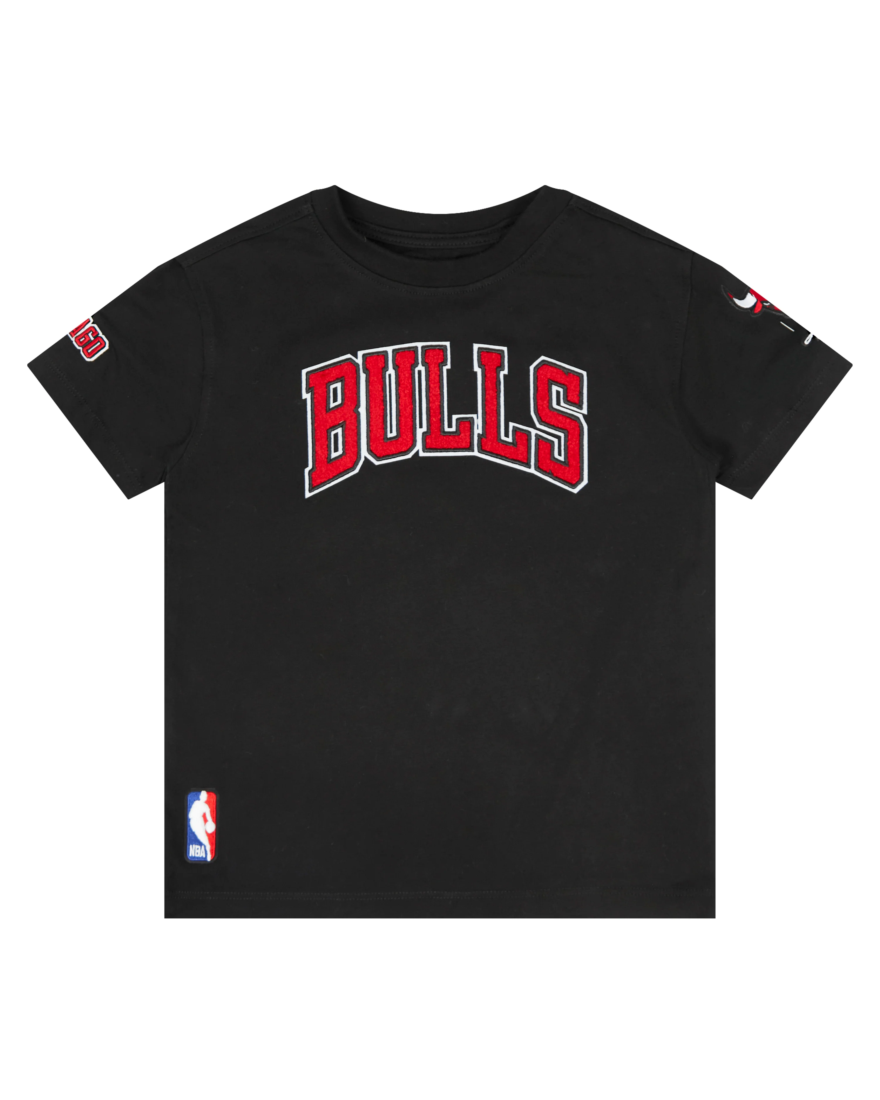 NBA CHICAGO BULLS CLASSIC TODDLER BOYS SHORT SLEEVE TEE (BLACK) - Image 3