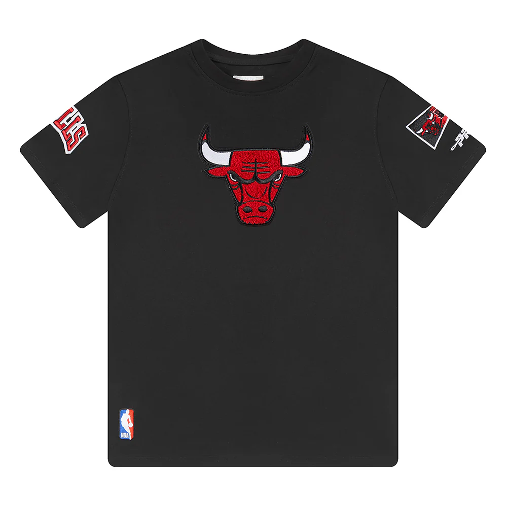 NBA CHICAGO BULLS RETRO CLASSIC TODDLER BOYS SHORT SLEEVE TEE (BLACK) - Image 3