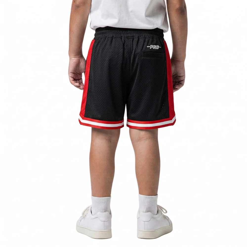 NBA CHICAGO BULLS CLASSIC TODDLER BOYS FLEECE 2.0 SHORT (BLACK/RED) - Image 2