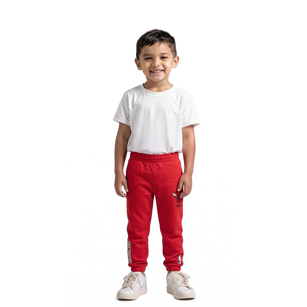 NBA CHICAGO BULLS CLASSIC TODDLER BOYS FLC SWEATPANT (RED) - Image 3