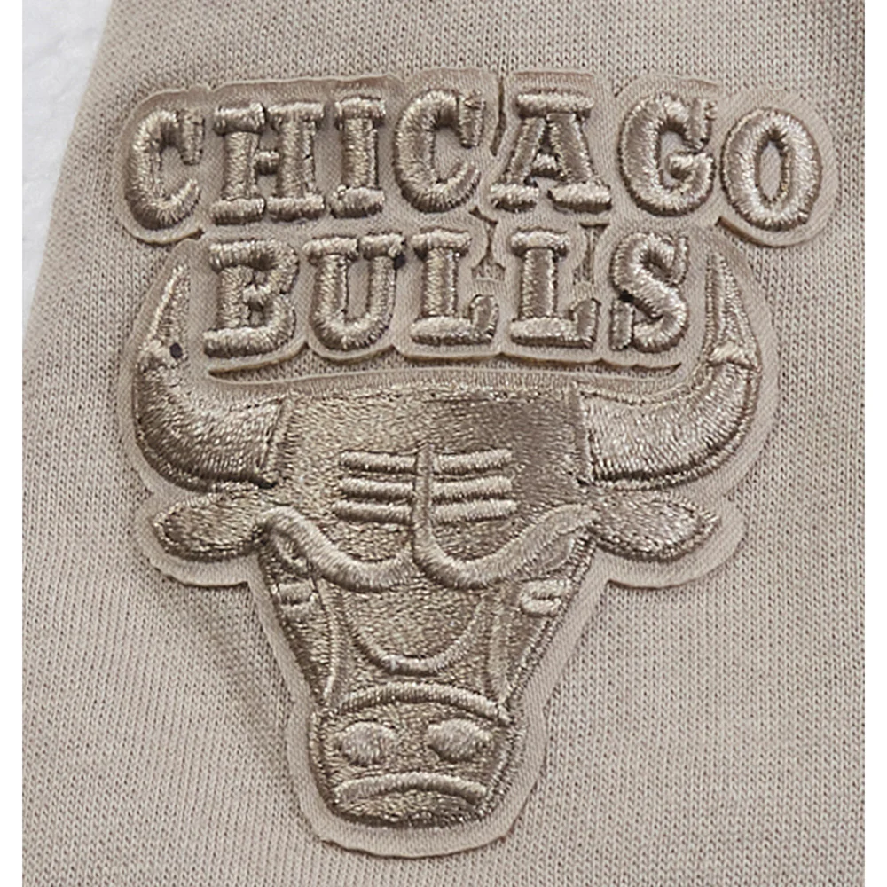 NBA CHICAGO BULLS NEUTRAL TODDLER BOYS FLEECE PULLOVER HOODIE (TAUPE) - Image 5