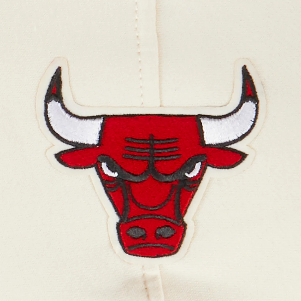 NBA CHICAGO BULLS RETRO CLASSIC TODDLER BOYS RIB FLEECE PULLOVER HOODIE (EGGSHELL/ RED) - Image 5