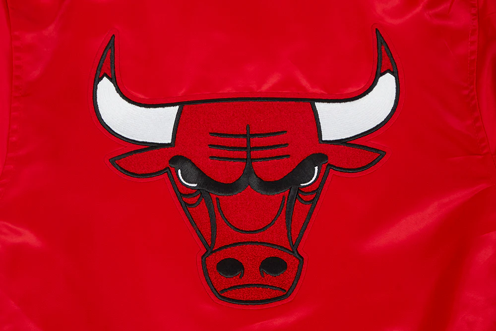 NBA CHICAGO BULLS CLASSIC TODDLER BOYS SATIN JACKET (RED) - Image 6
