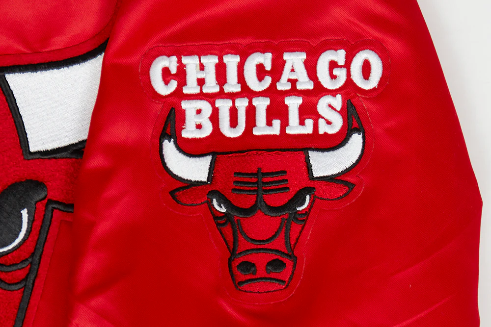 NBA CHICAGO BULLS CLASSIC TODDLER BOYS SATIN JACKET (RED) - Image 7