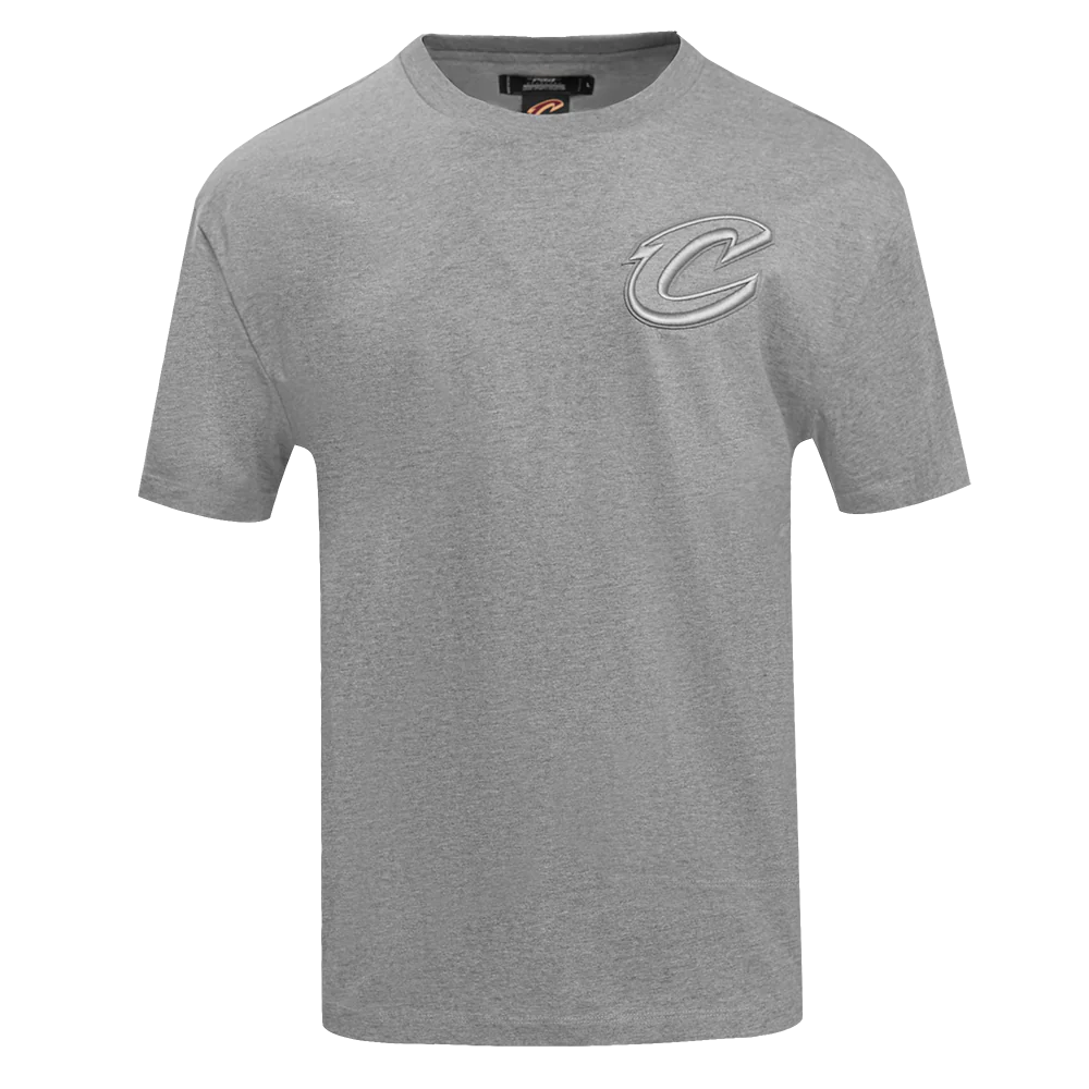 NBA CLEVELAND CAVALIERS NEUTRAL MEN'S DROP SHOULDER TEE (DARK HEATHER GRAY)
