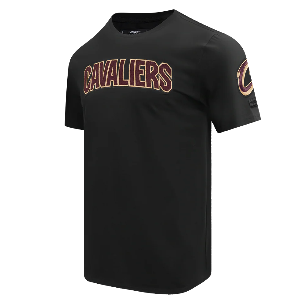 NBA CLEVELAND CAVALIERS CLASSIC CHENILLE MEN'S TEE (BLACK) - Image 4