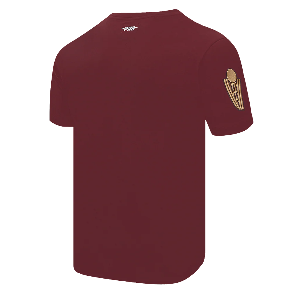 NBA CLEVELAND CAVALIERS CLASSIC CHENILLE MEN'S TEE (WINE) - Image 4