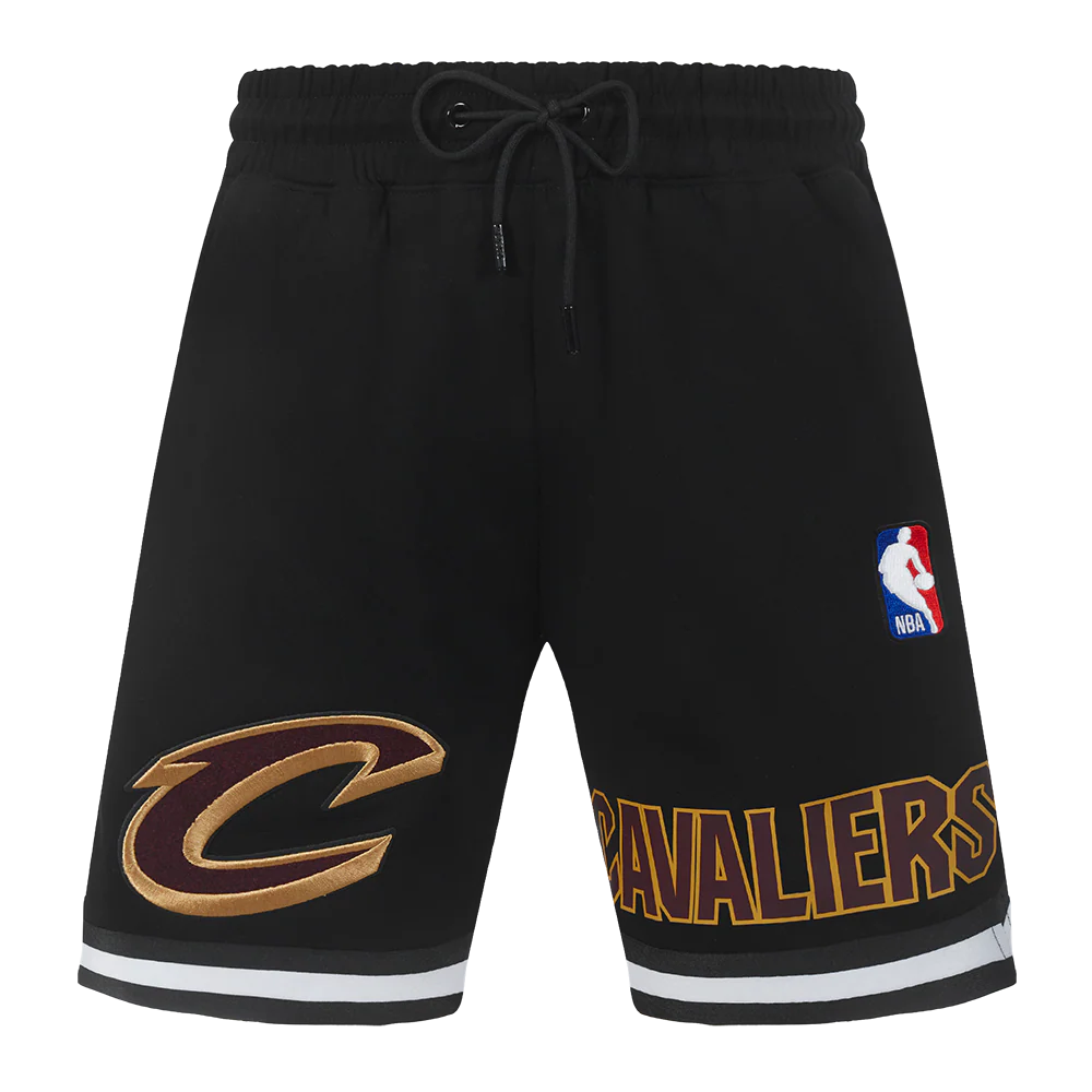 NBA CLEVELAND CAVALIERS CLASSIC CHENILLE MEN'S DK SHORT (BLACK) - Image 2